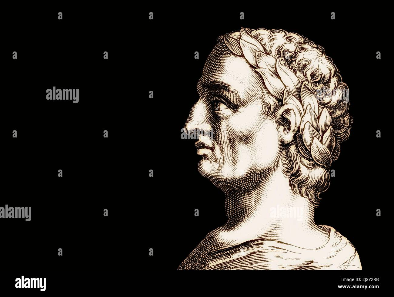 Gaius Julio César, 100 - 44 a.C., estadista romano Foto de stock