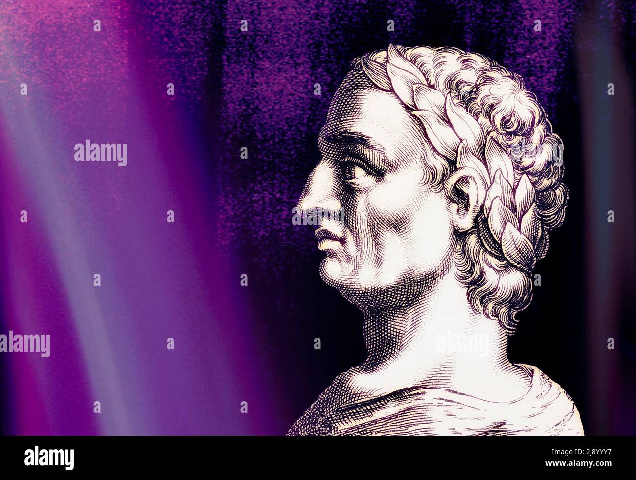 Gaius Julio César, 100 - 44 a.C., estadista romano Foto de stock
