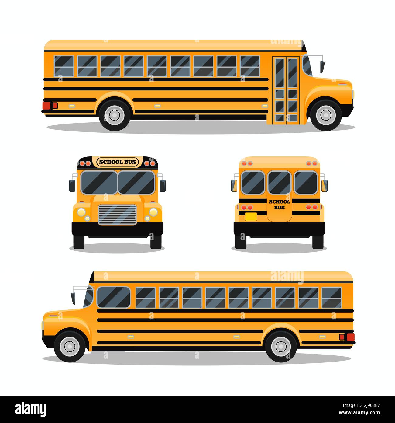 Autobús escolar. Transporte y transporte de vehículos, automóvil de viaje, ilustración vectorial Ilustración del Vector