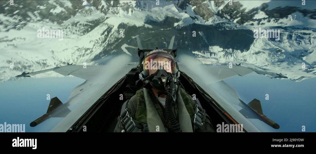 Top Gun: Maverick (película de 2022), protagonizada por Tom Cruise Foto de stock