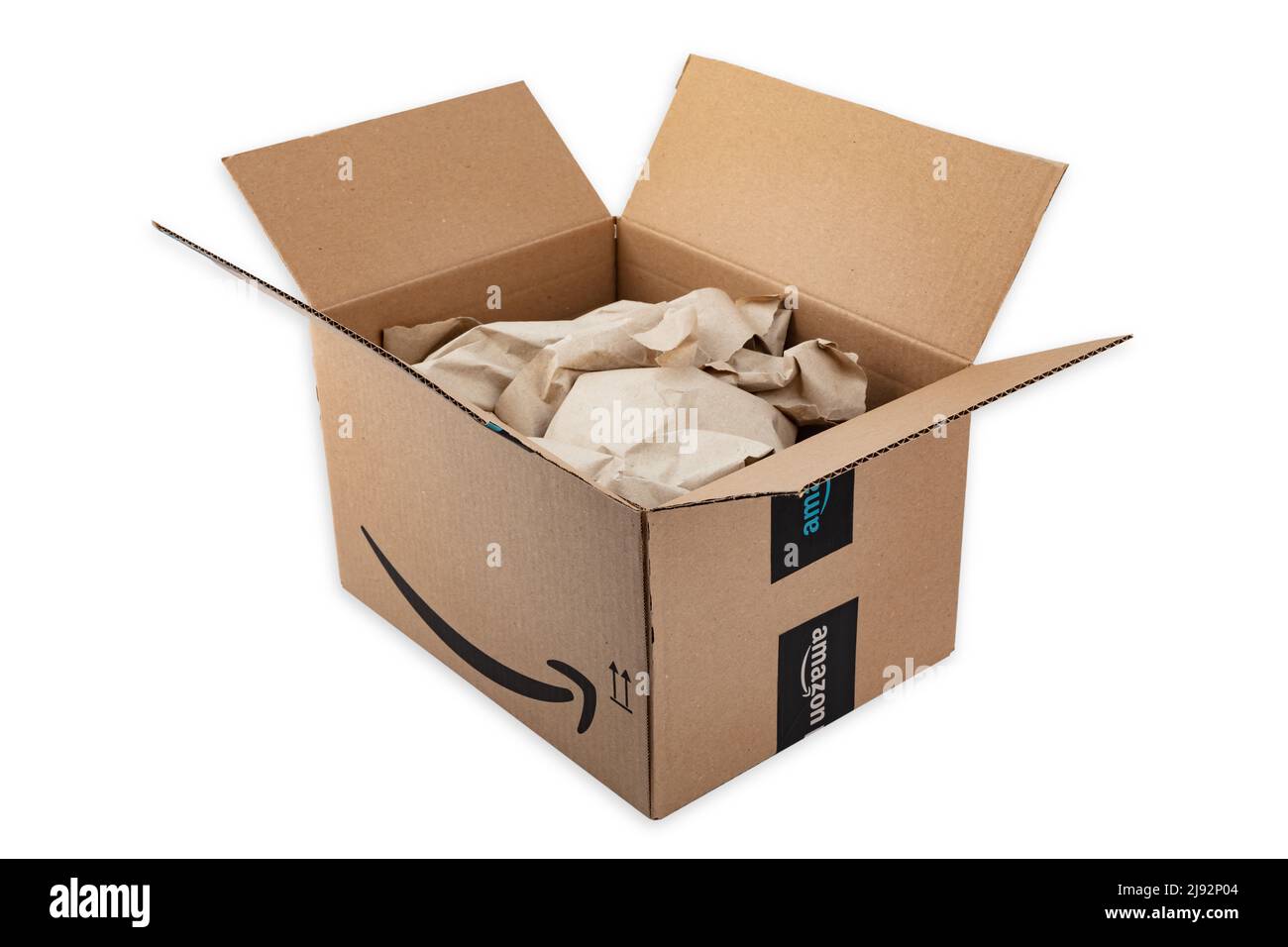 Caja de envío de amazon Imágenes recortadas de stock - Alamy