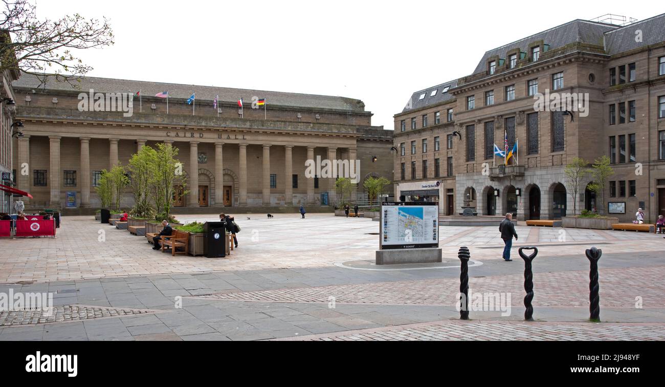 Plaza de la ciudad de Dundee Foto de stock
