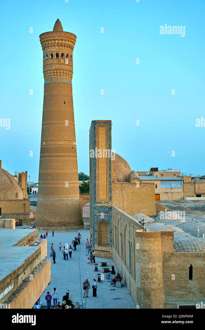 vista del casco antiguo de uzbekistán Foto de stock
