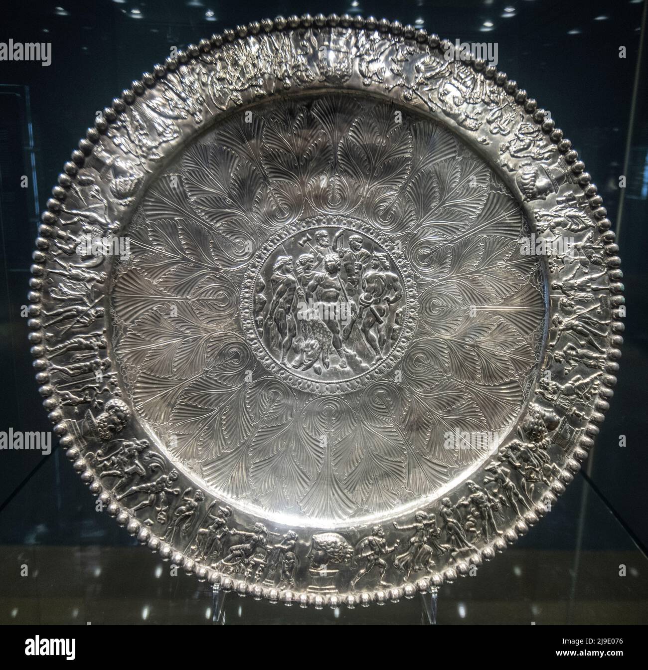 Meleager Platter - Museo Nacional Húngaro Foto de stock