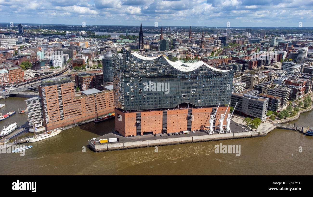 Elbphilharmonie Hamburg, sala de conciertos, Hambuerg, Alemania Foto de stock