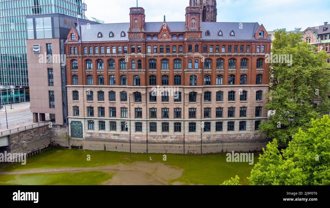 Edificio Laeiszhof, Hamburgo, Alemania Foto de stock