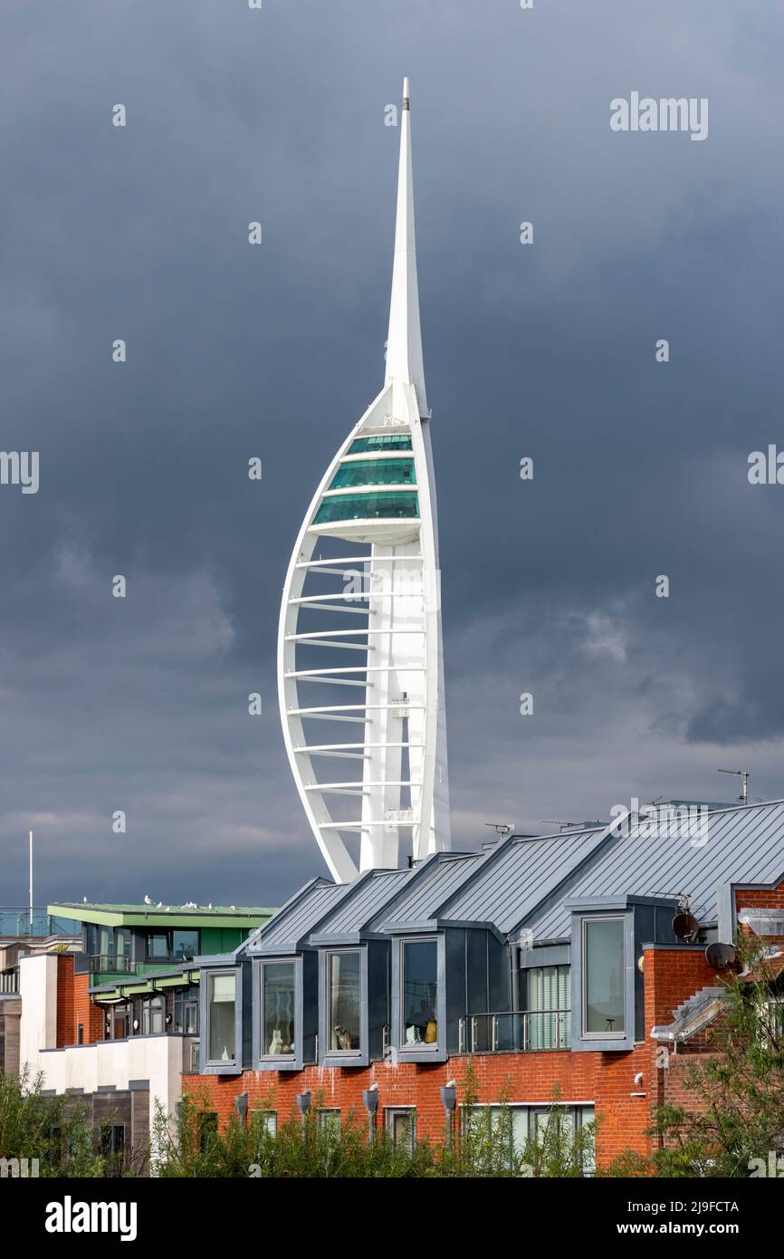 Spinnaker Tower, Portsmouth, Hampshire Reino Unido Foto de stock
