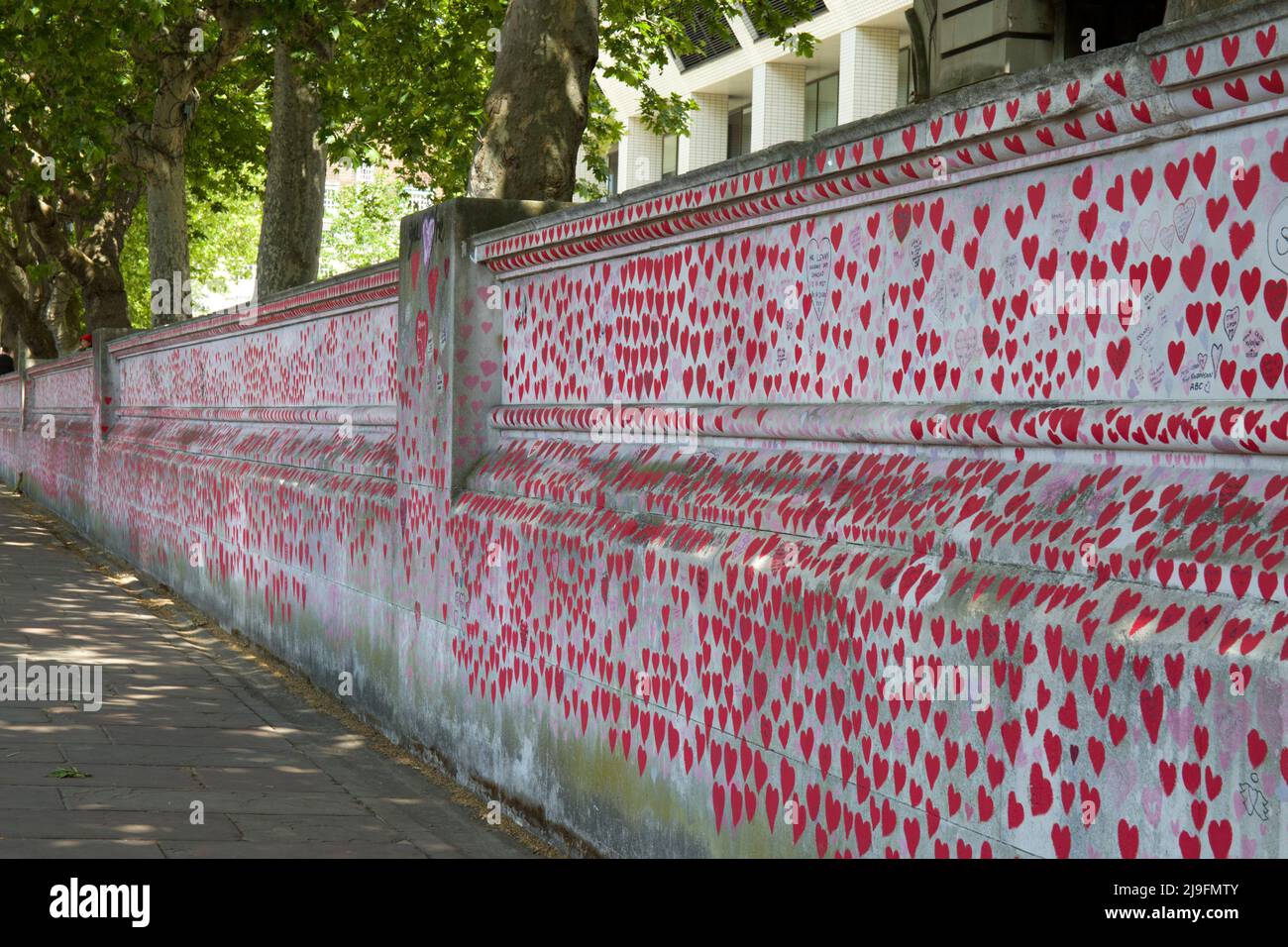 El National Covid Memorial Wall Londres Foto de stock