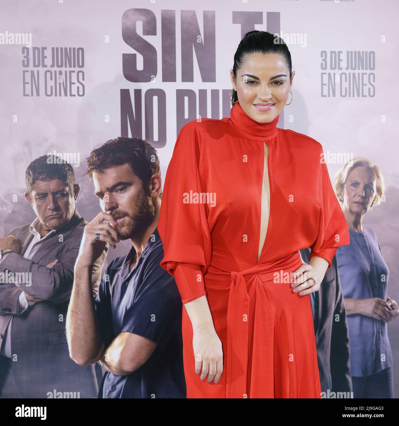 La actriz mexicana Maite Perroni asiste a la fotocall de la película 'Sin ti no puedo' (Sin ti No Puedo) en el cine Paz de Madrid. (Foto de Atilano Garcia / SOPA Images/Sipa USA) Foto de stock