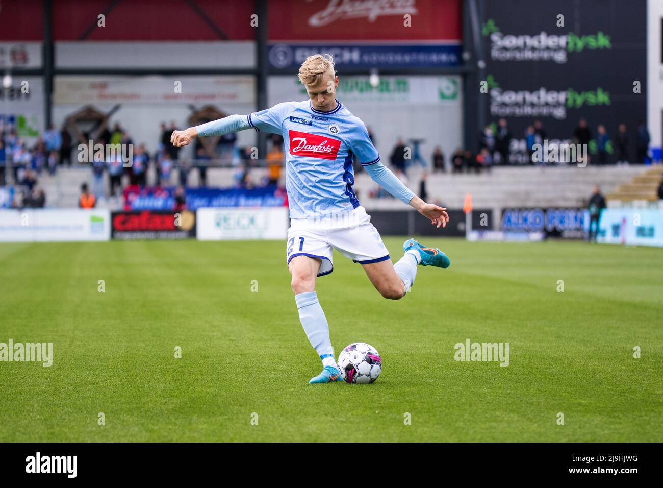 Haderslev, Dinamarca. 21st, mayo de 2022. Atli Barkarson (21) de