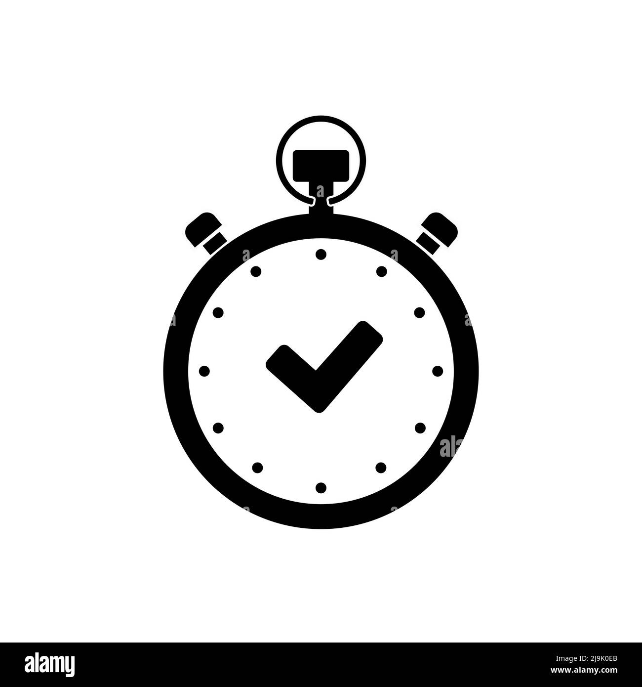 Icono Aislado Reloj Del Cronómetro Ilustración del Vector - Ilustración de  contador, cuenta: 94934706