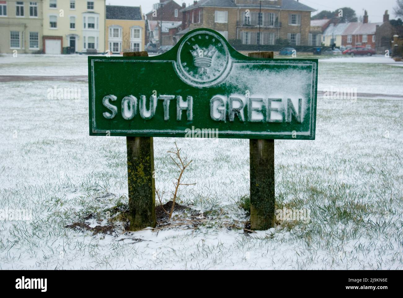 South Green, Southwold Foto de stock