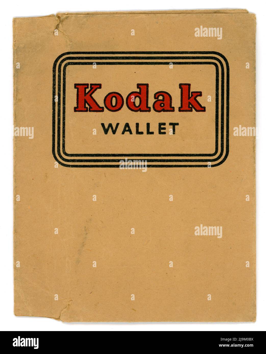 Cartera fotográfica Kodak original de 1930, utilizada por un cliente británico en 1937, Reino Unido Foto de stock