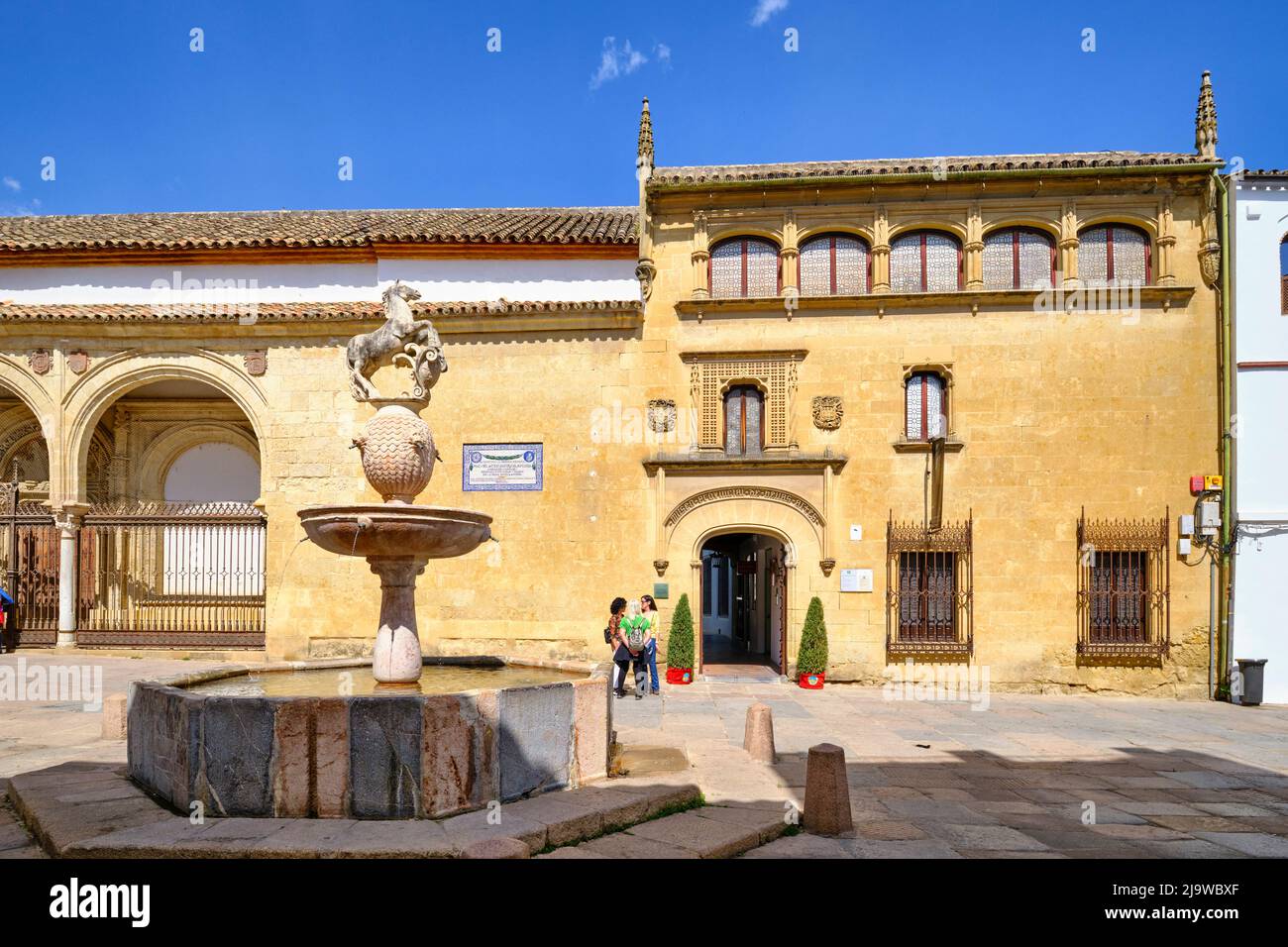 Plaza del Potro e Museo de Bellas Artes. Córdoba, Andalucía. España Foto de stock
