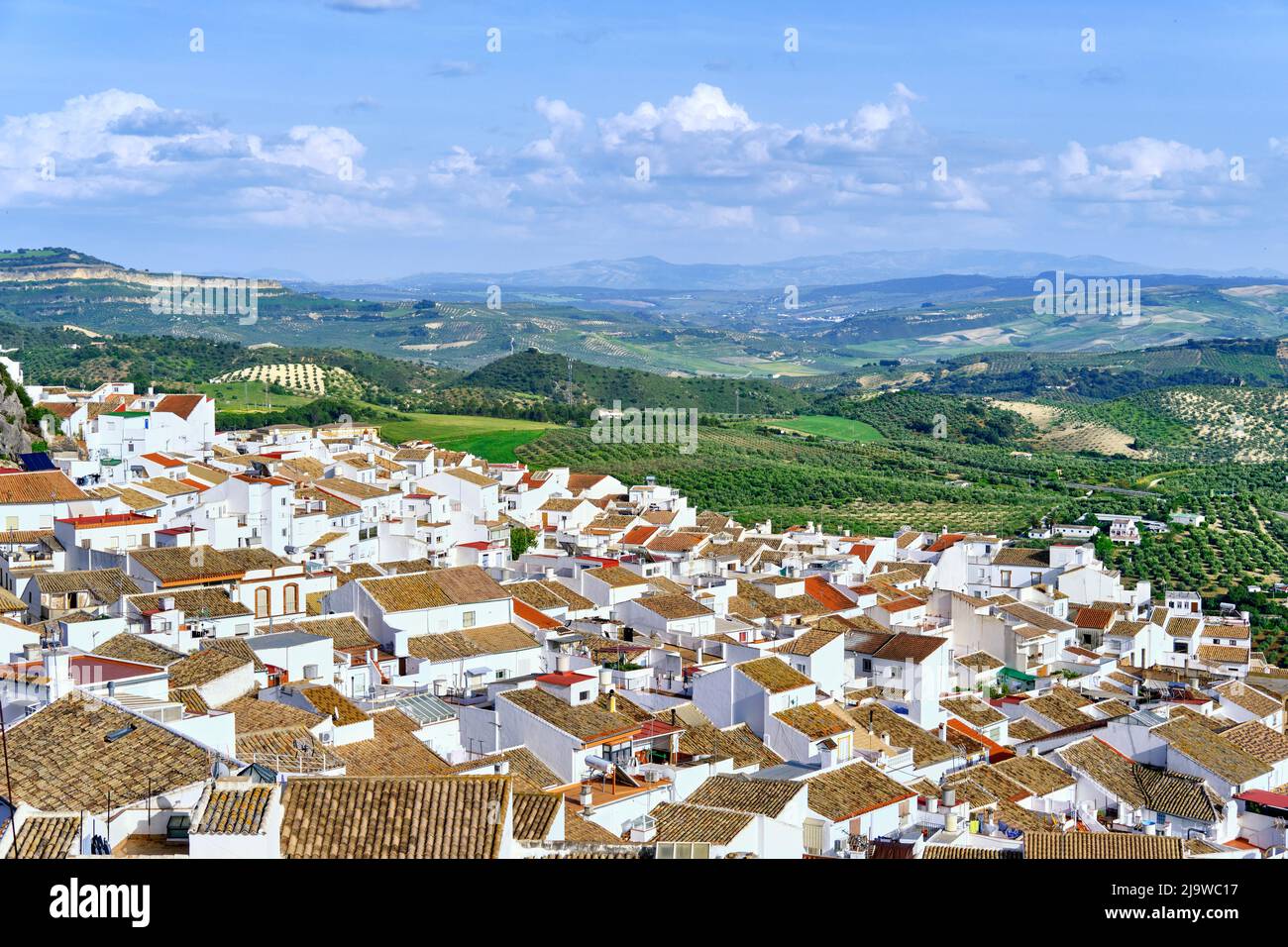 Olvera, Andalucía. España Foto de stock