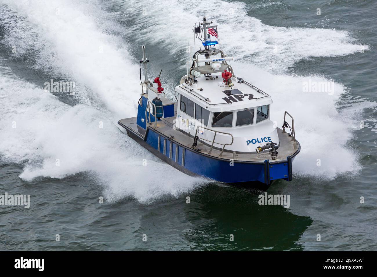 Barco de la Policía del Puerto, San Diego, California, Estados Unidos Foto de stock
