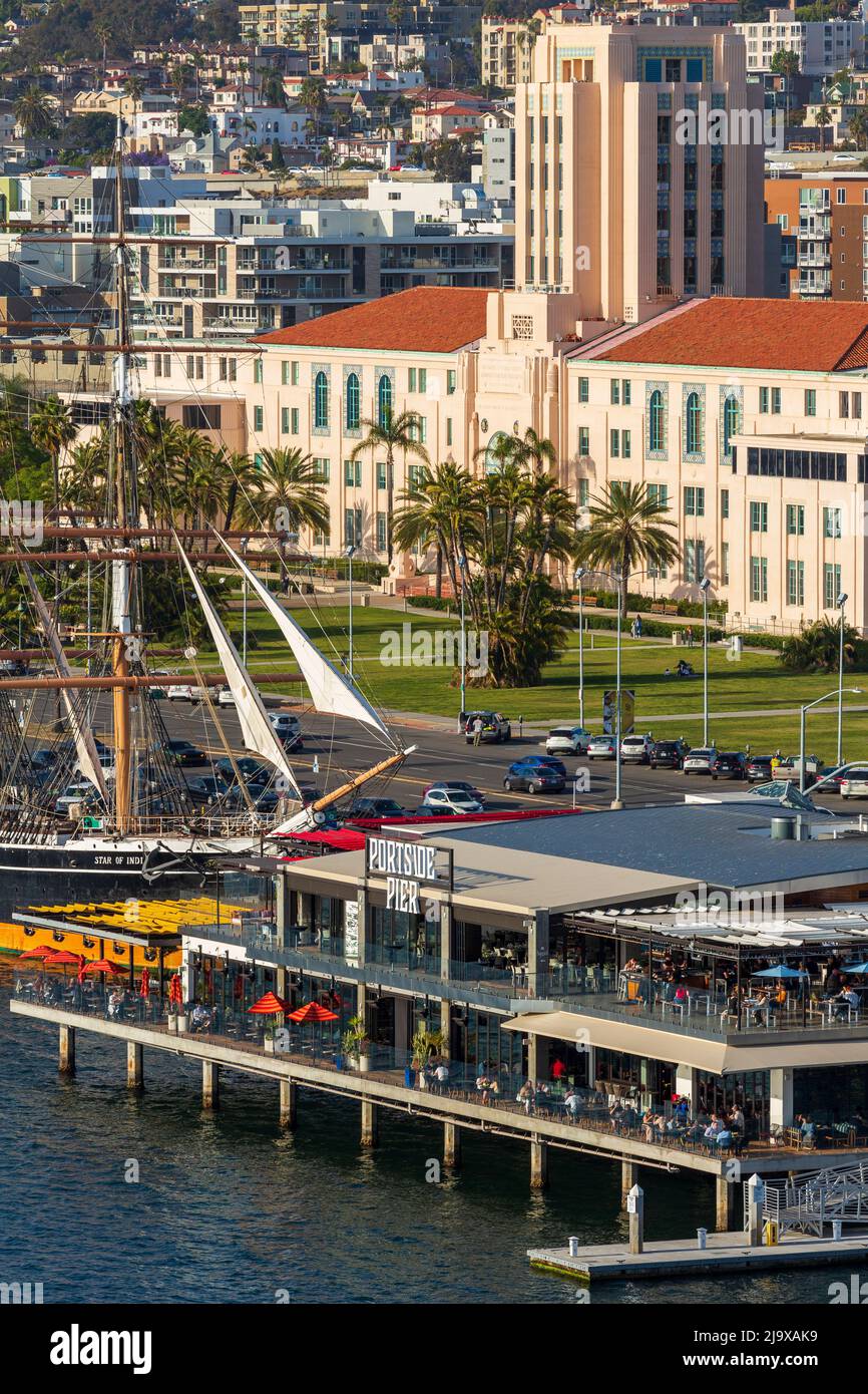 Barco de vela Star of India, San Diego, California, Estados Unidos Foto de stock