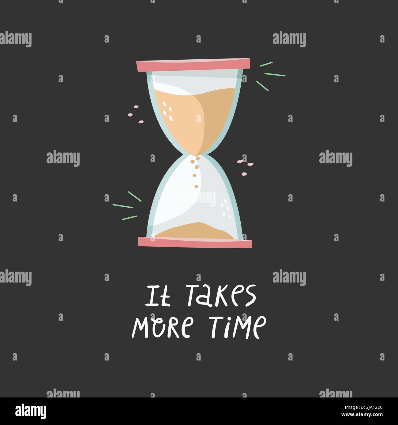 Ilustración de vectorial. Esperando una respuesta Toma más