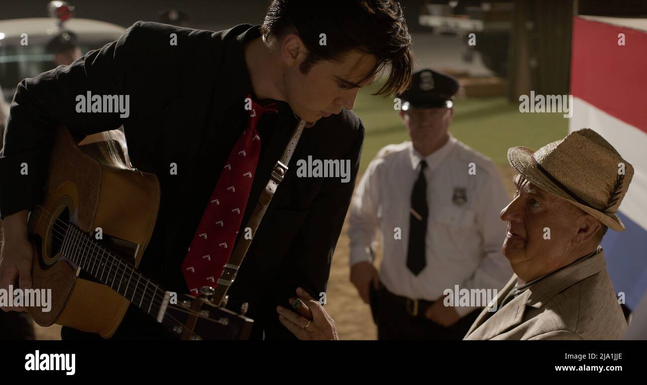 Elvis (película de 2022). Austin Butler como Elvis Presley Foto de stock