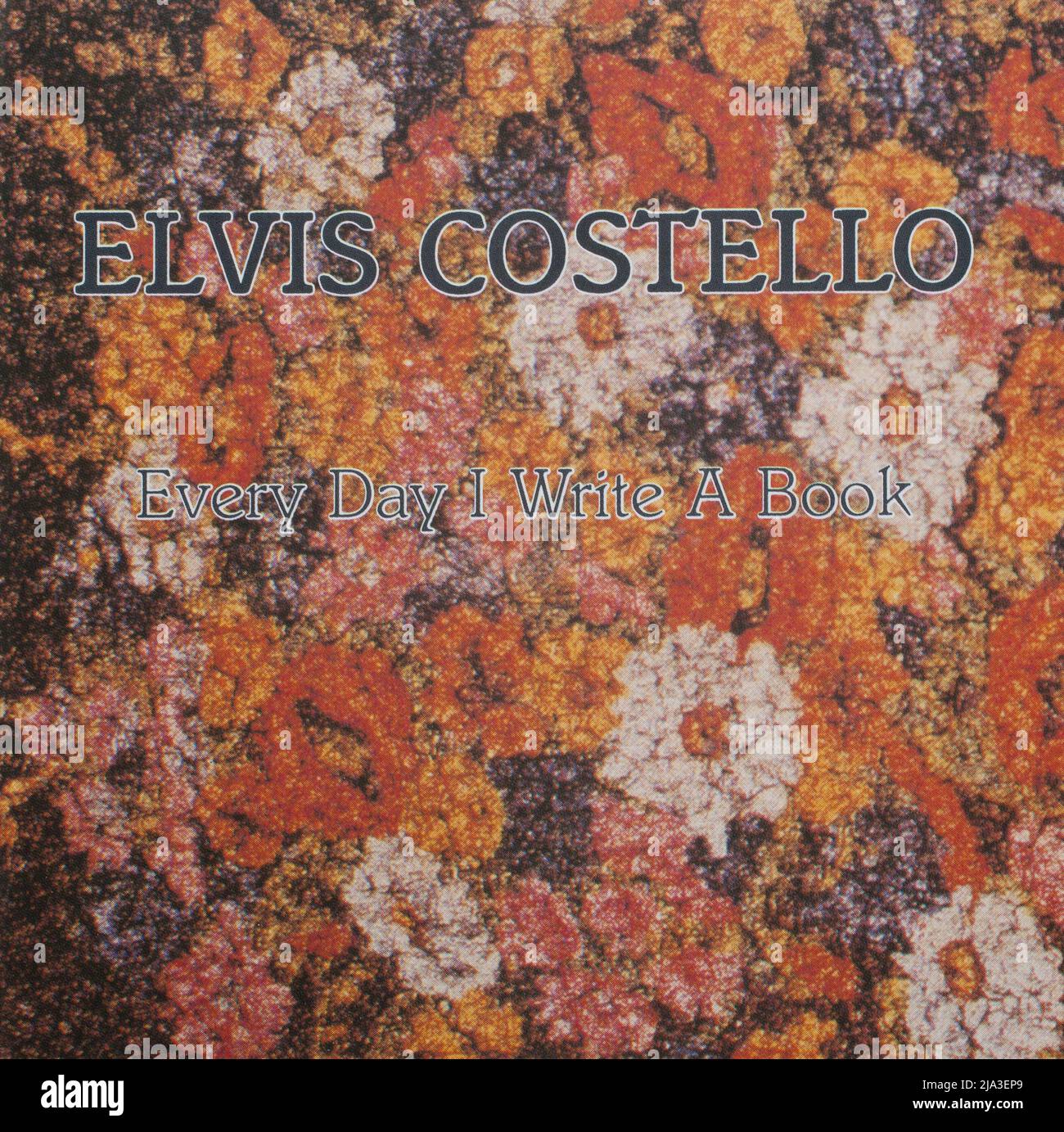 La portada del álbum de cd a, Cada día Escribe un Libro de Elvis Costello Foto de stock