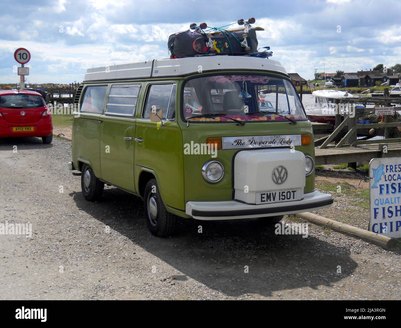 VW Camper en Southwold Foto de stock