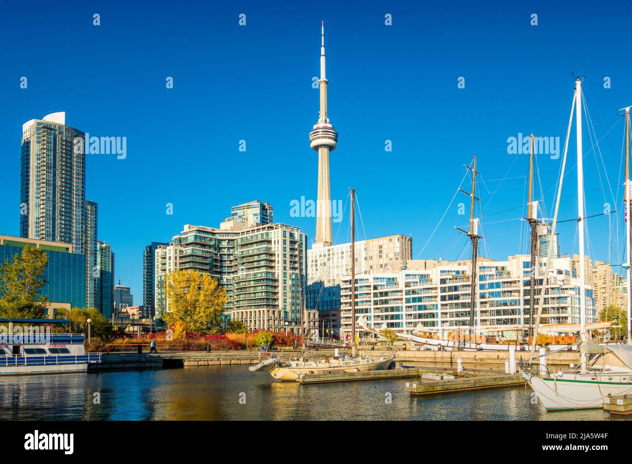 Centro de la zona ribereña, puerto de Toronto, Ontario, Canadá Foto de stock