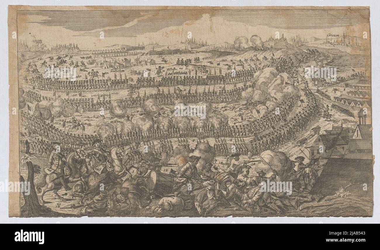 La Batalla de Züllichau el 23 de julio de 1759. Desconocido Foto de stock