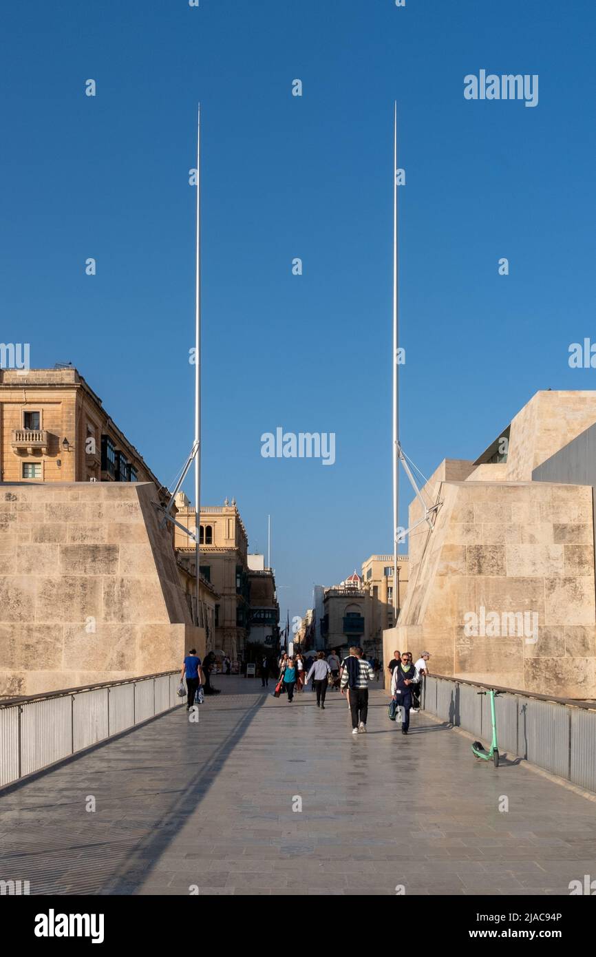 City Gate, Valletta, Malta Foto de stock