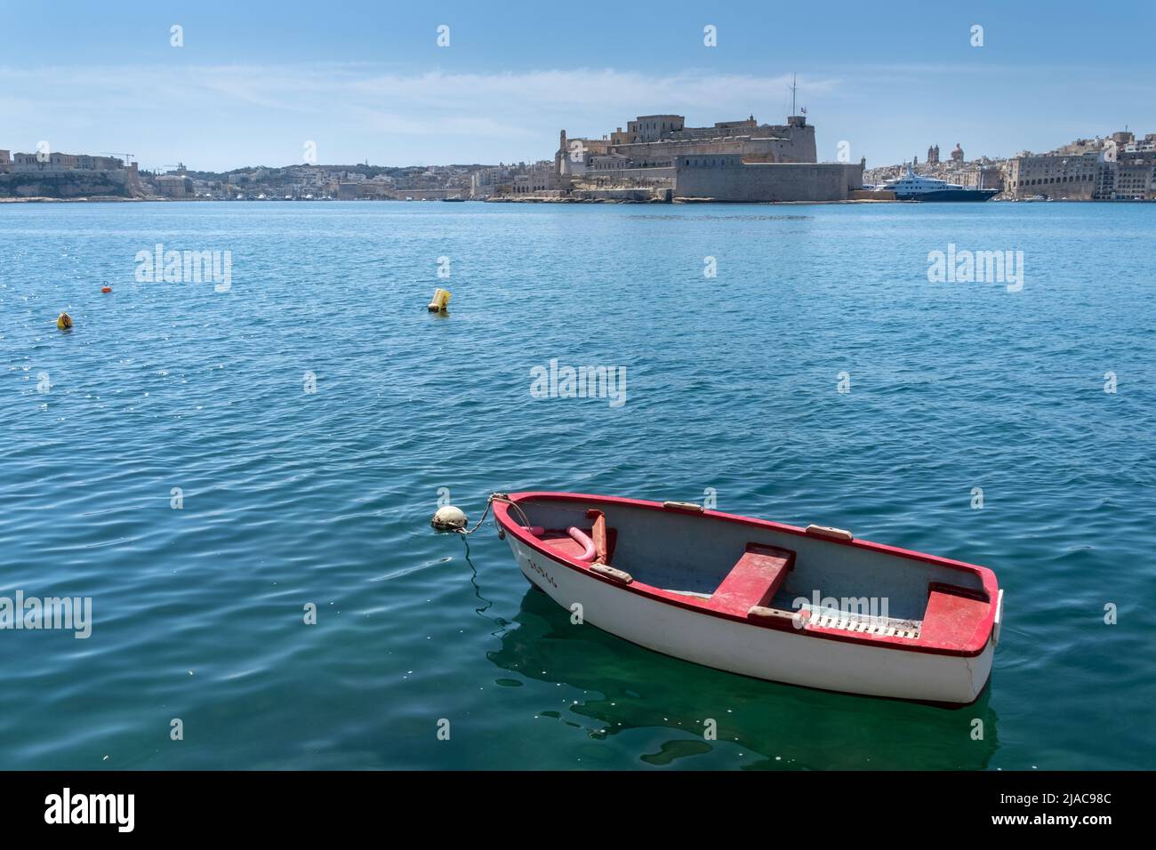 El Grand Harbour, Valletta, Malta Foto de stock