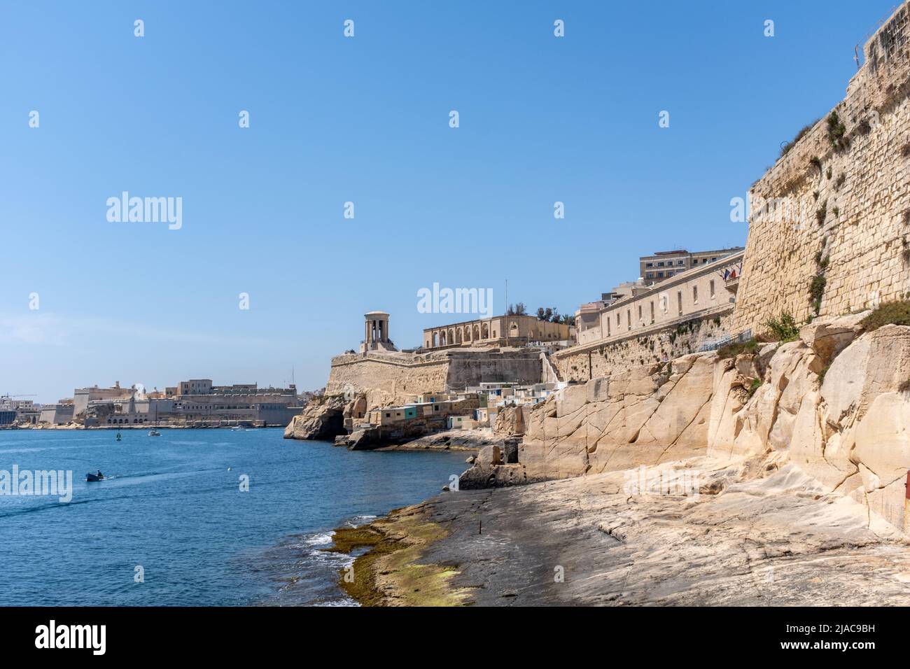Frente al mar, Valletta, Malta Foto de stock