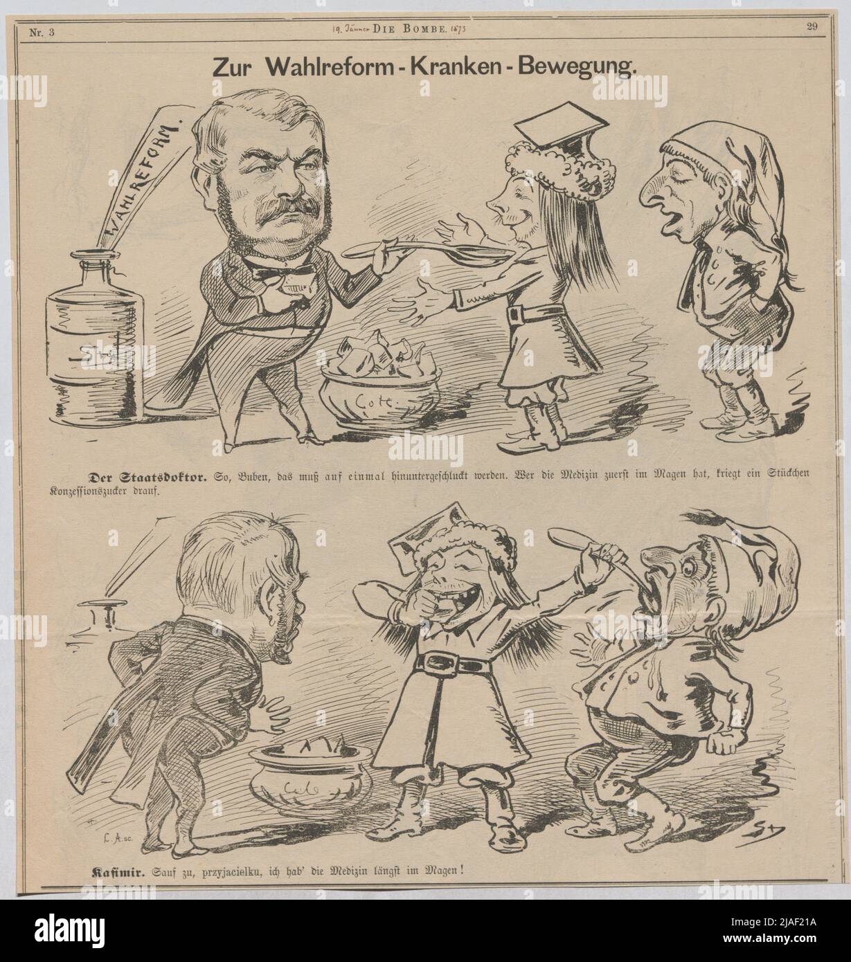 Al movimiento de reforma electoralenfermo. '. Josef Lasser Freiherr