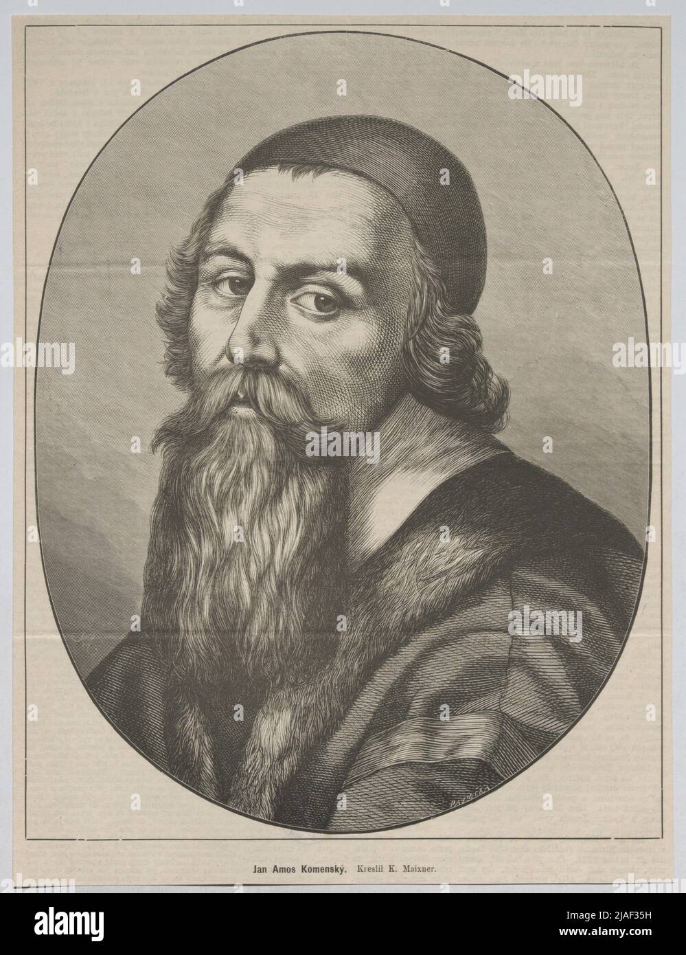 Jan Amos Komenský. '. Johann Amos Comenius (= Komenský), filósofo