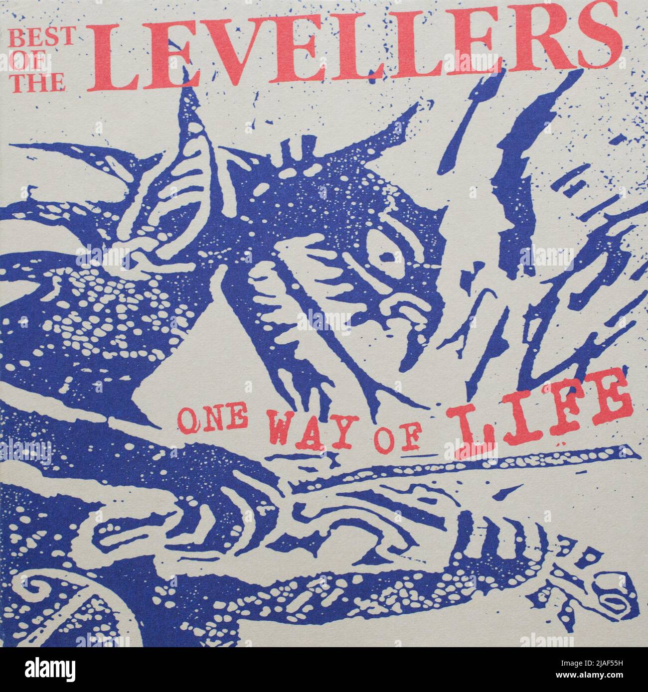 El álbum de cd Cover To, Best of the Levelers, One Way of Life Foto de stock