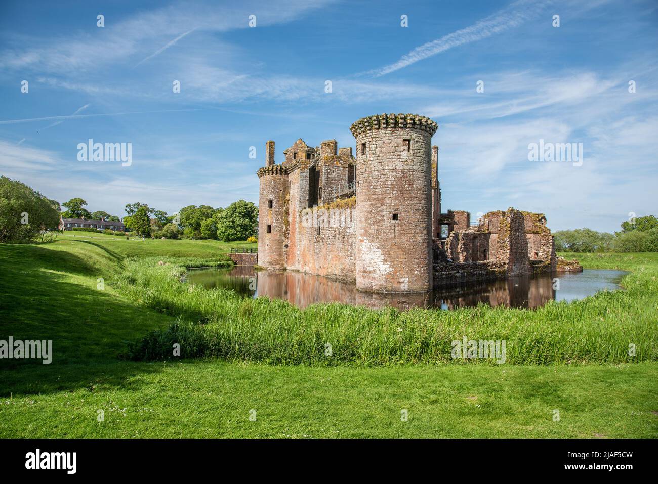 Castillo de Caerlaverock, Dumfries, Dumfries y Galloway, Escocia, Reino Unido. Foto de stock