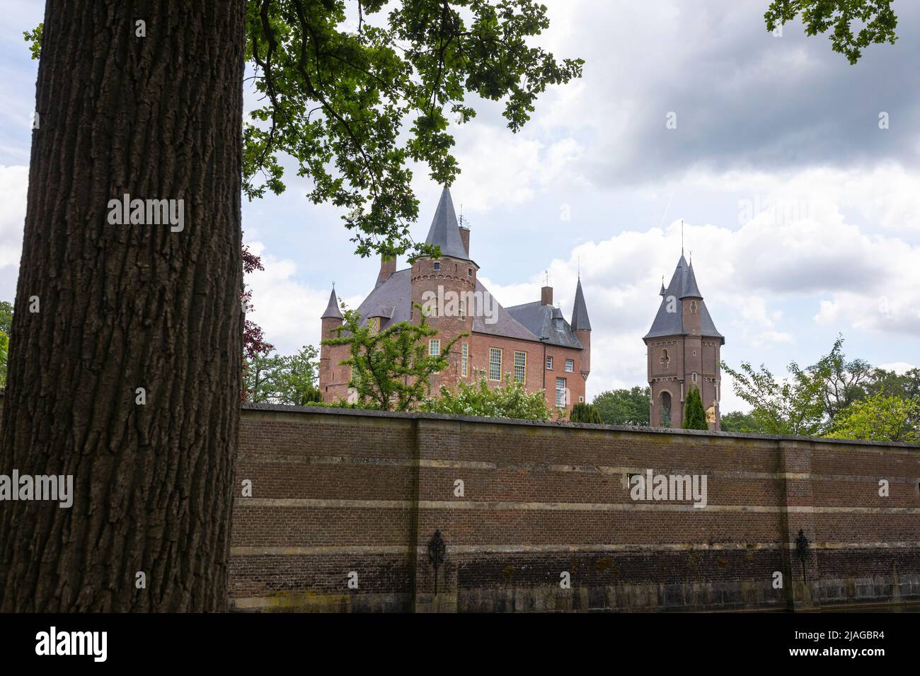 Castillo Heeswijk, provincia Noord-Brabant en los Países Bajos Foto de stock