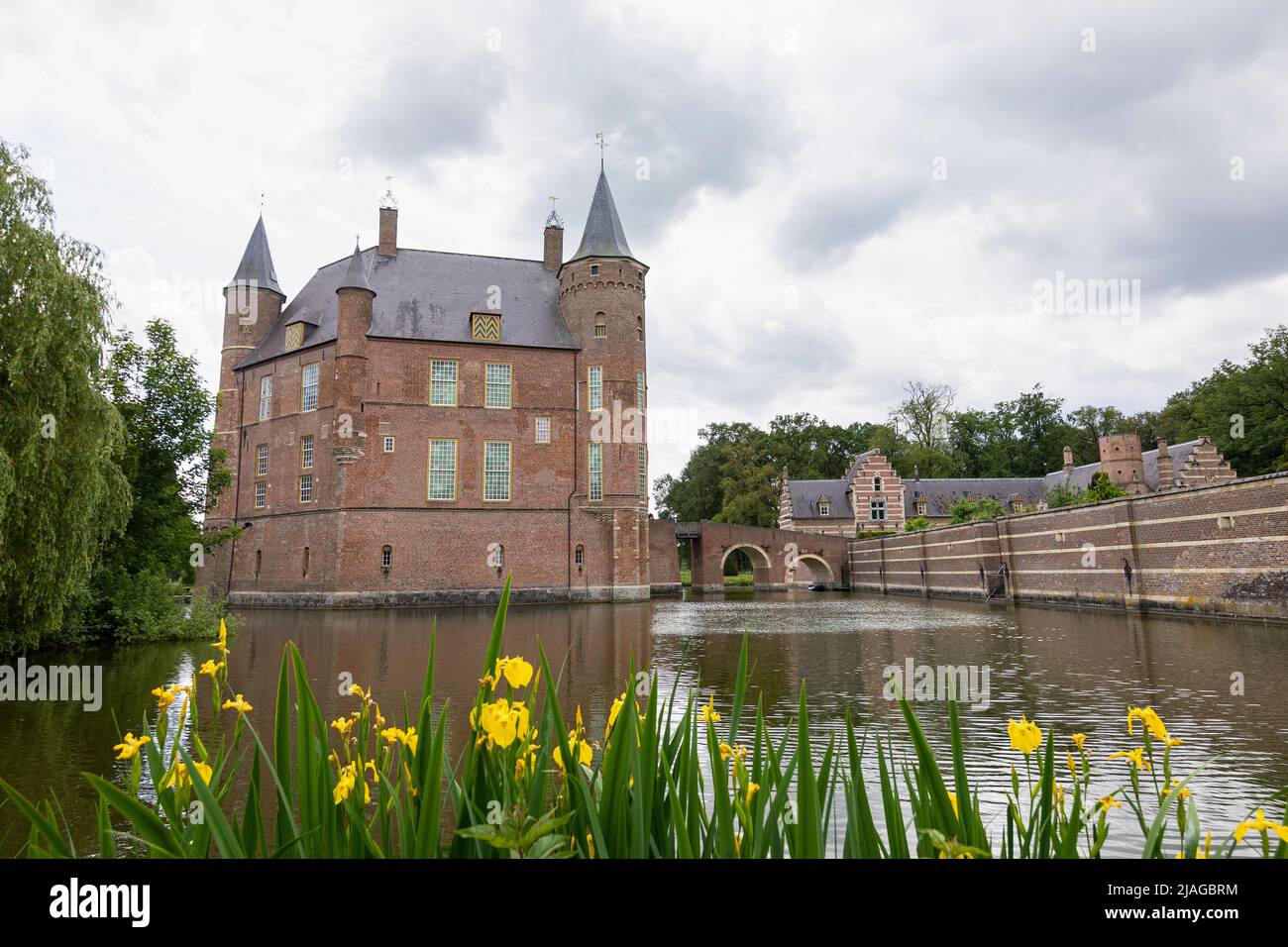 Castillo Heeswijk, provincia Noord-Brabant en los Países Bajos Foto de stock