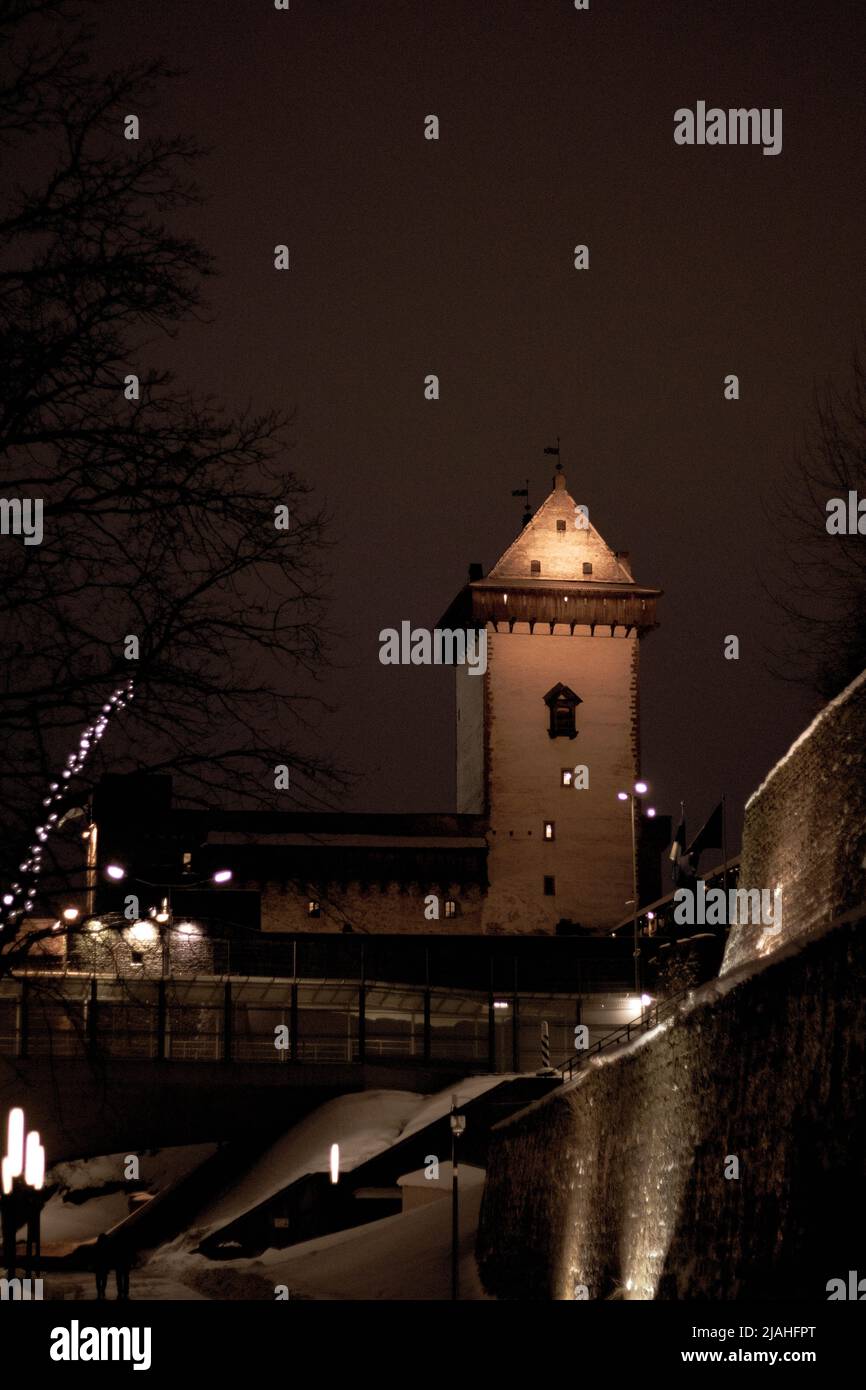 Castillo de Narva Foto de stock