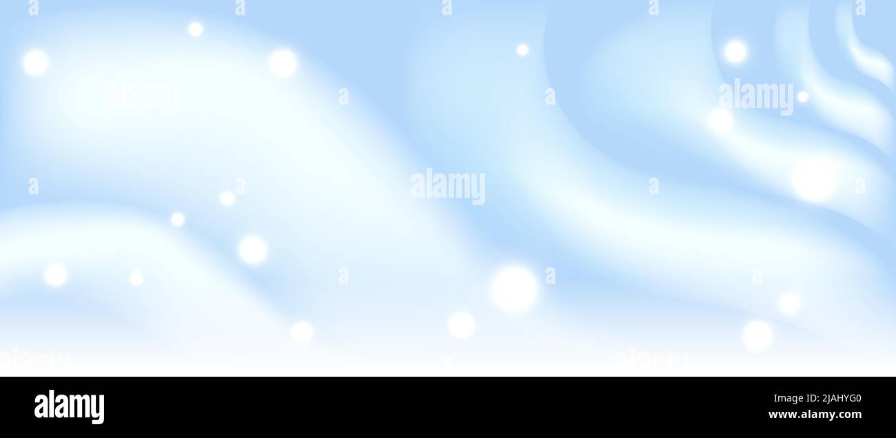 Textura satinada azul blanca que es tela plateada blanca seda fondo panorámico con blur suave hermoso, vector Ilustración del Vector