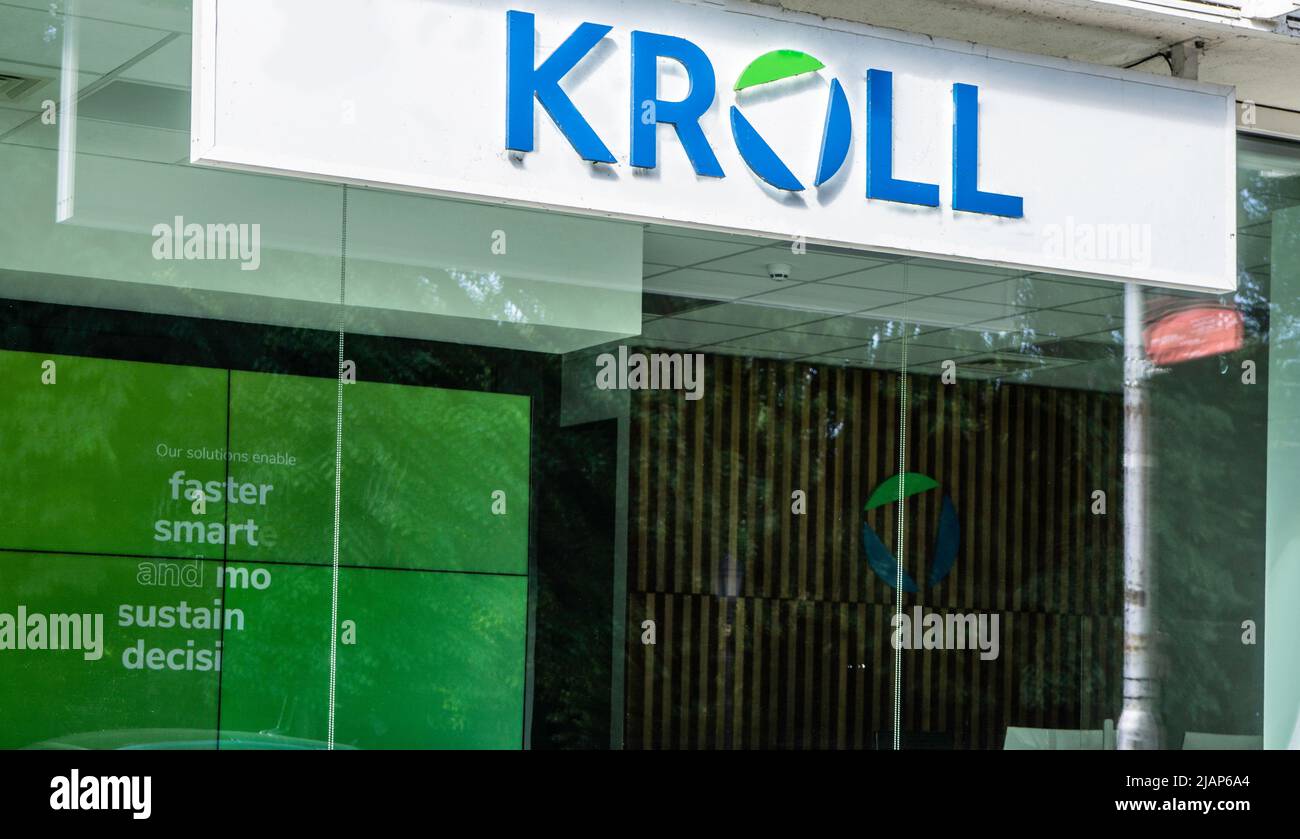 Las oficinas de Kroll, los auditores forenses internacionales en St Stephens Green, Dublín, Irlanda. Foto de stock