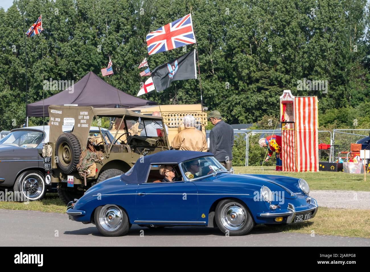 El show de coches clásicos de Deal en Betteshanger Park cerca de Deal Kent UK Foto de stock
