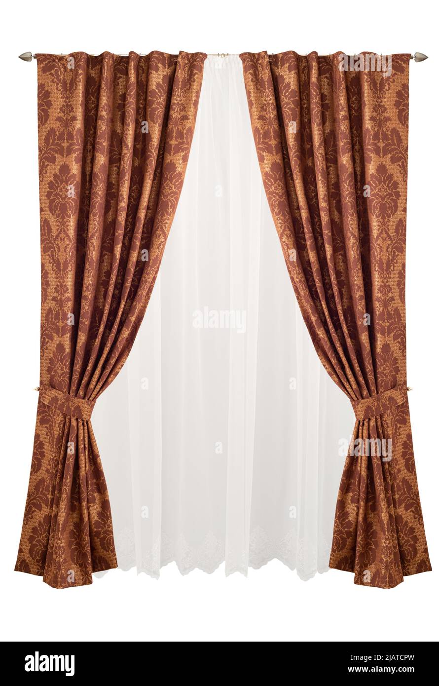 Hermosas cortinas con riel de anillo, de, Premium Photo #Freepik #photo  #fondo #patron #abstracto #textura