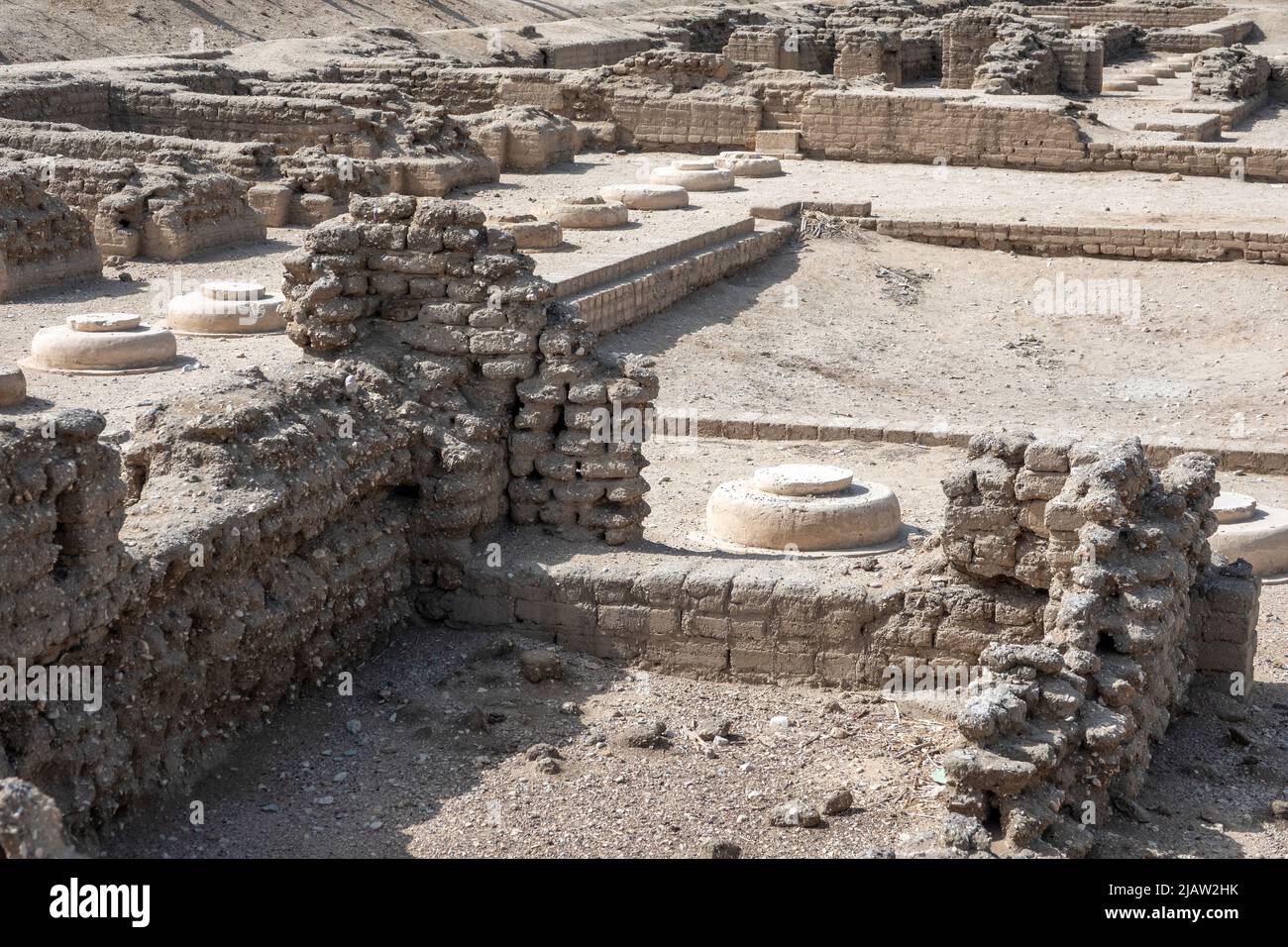 El Palacio Norte en Tell el-Amarna también conocido como Akhetaten, Horizonte del Atón, Egipto Medio Foto de stock