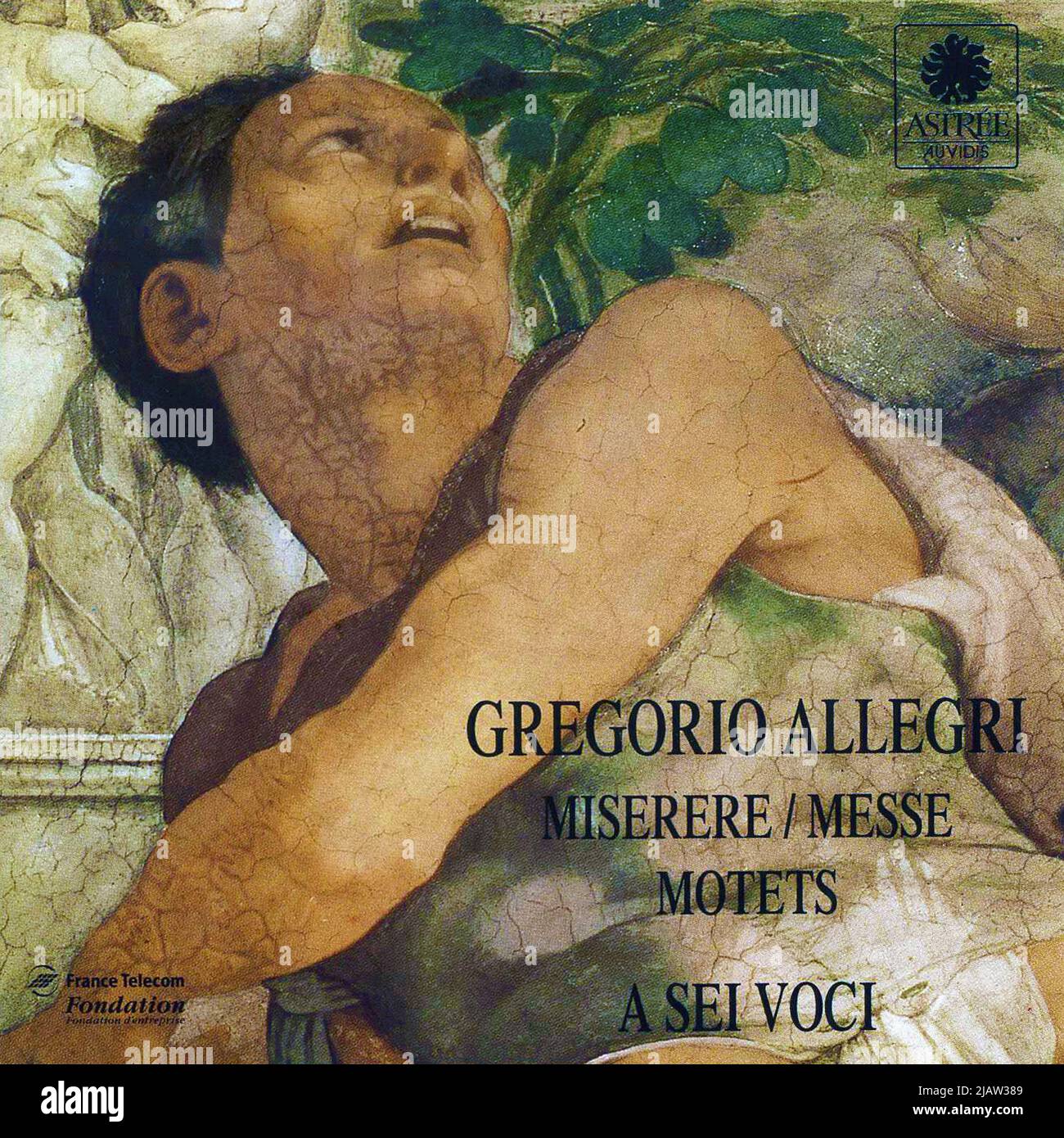Cubierta de CD. 'Mamerere/Messe Motets. Gregorio Allegri. Un Sei Voci. Foto de stock