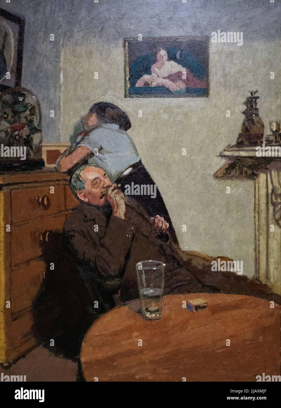 Post Impresionismo - Walter Sickert pintura; ennui ( aburrimiento ), 1914. Óleo sobre lienzo, arte post impresionista británico del siglo 20th Foto de stock