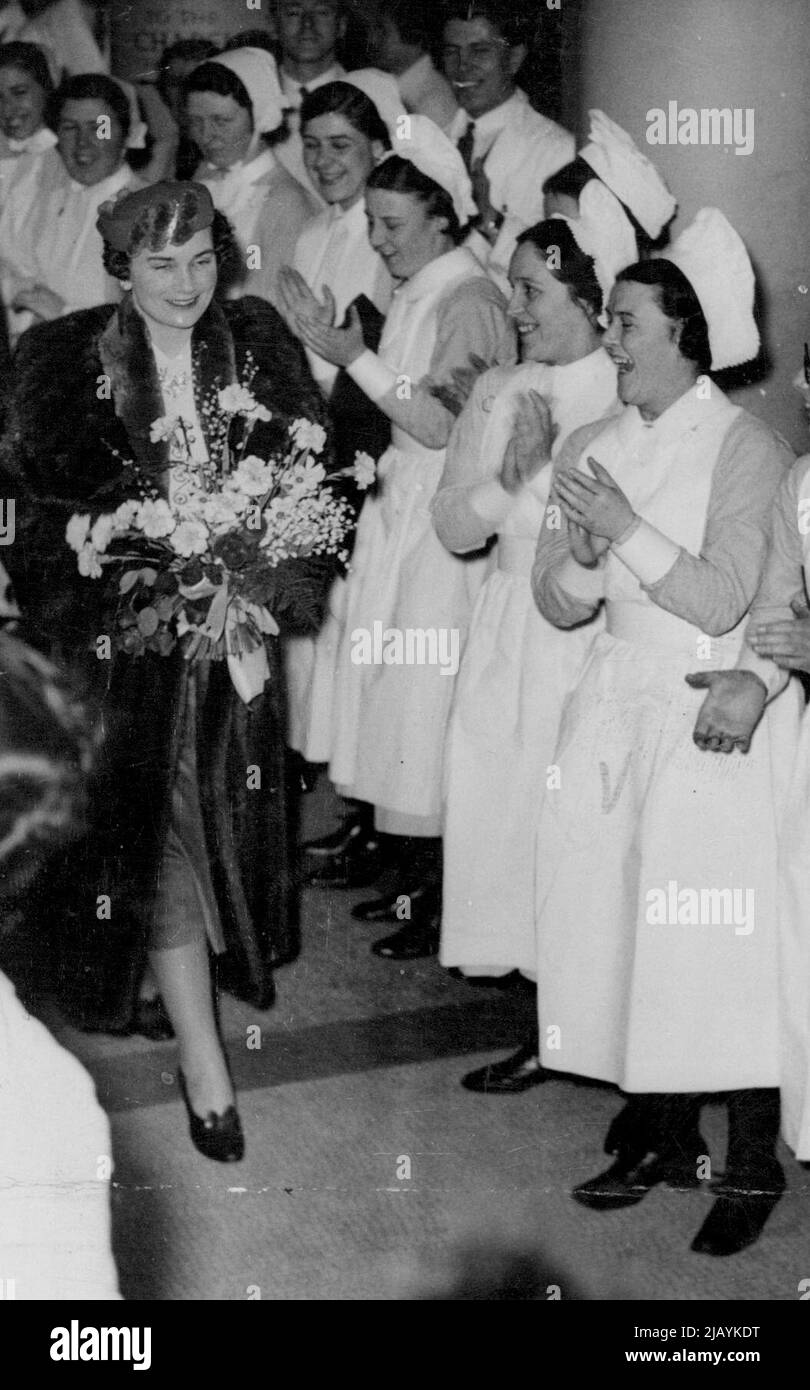 Duquesa de Gloucester. 09 de mayo de 1938. Foto de stock