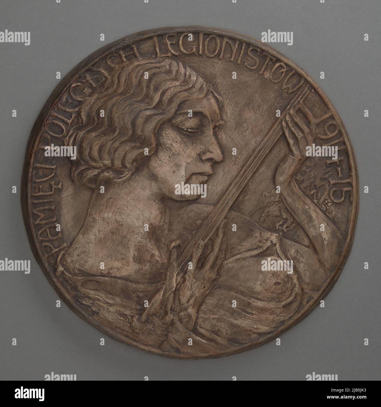 EN MEMORIA DE LOS LEGIONARIOS CAÍDOS 1914–15 – Proyecto de una medalla conmemorativa Raszka, Jan (1871 1945) Foto de stock