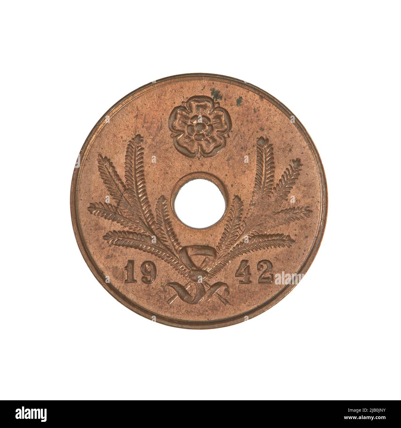Finlandia (República de Finlandia), 5 Pence, Helsinki; 1942 Helsinki mint Foto de stock