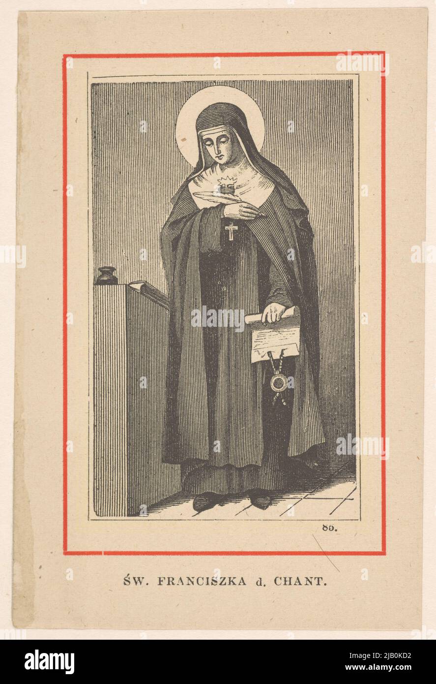 San. Joanna Franciszka Fremyot de Chantal (1572 Dijon 1641 Meoulins) nun, co-fundador de visitas (Orden de Visitación de la Virgen María) desconocido Foto de stock
