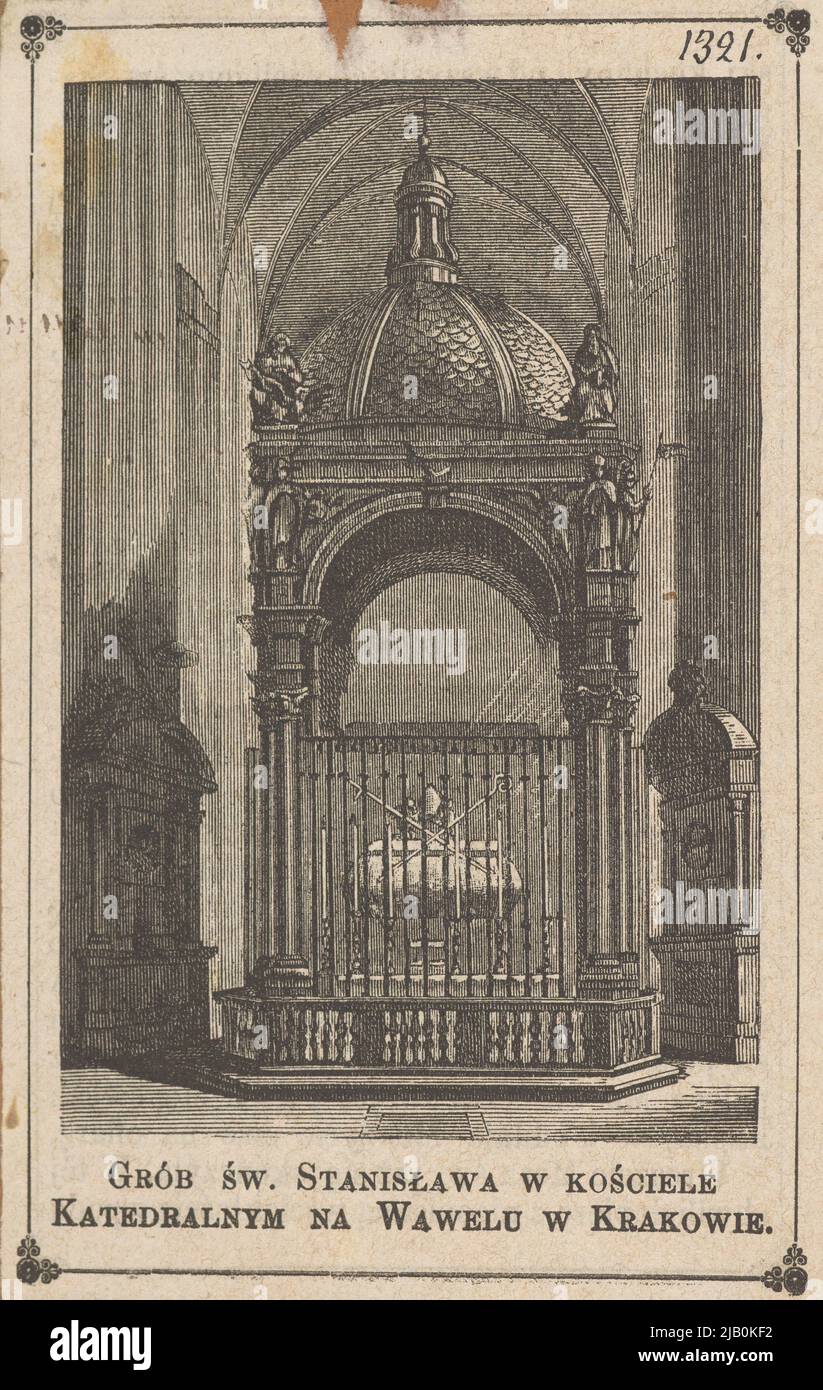 La tumba de San Stanisław en la Iglesia Catedral de Wawel en Cracovia Desconocida, Trevano, Giovanni (no post 1641 1645) Foto de stock