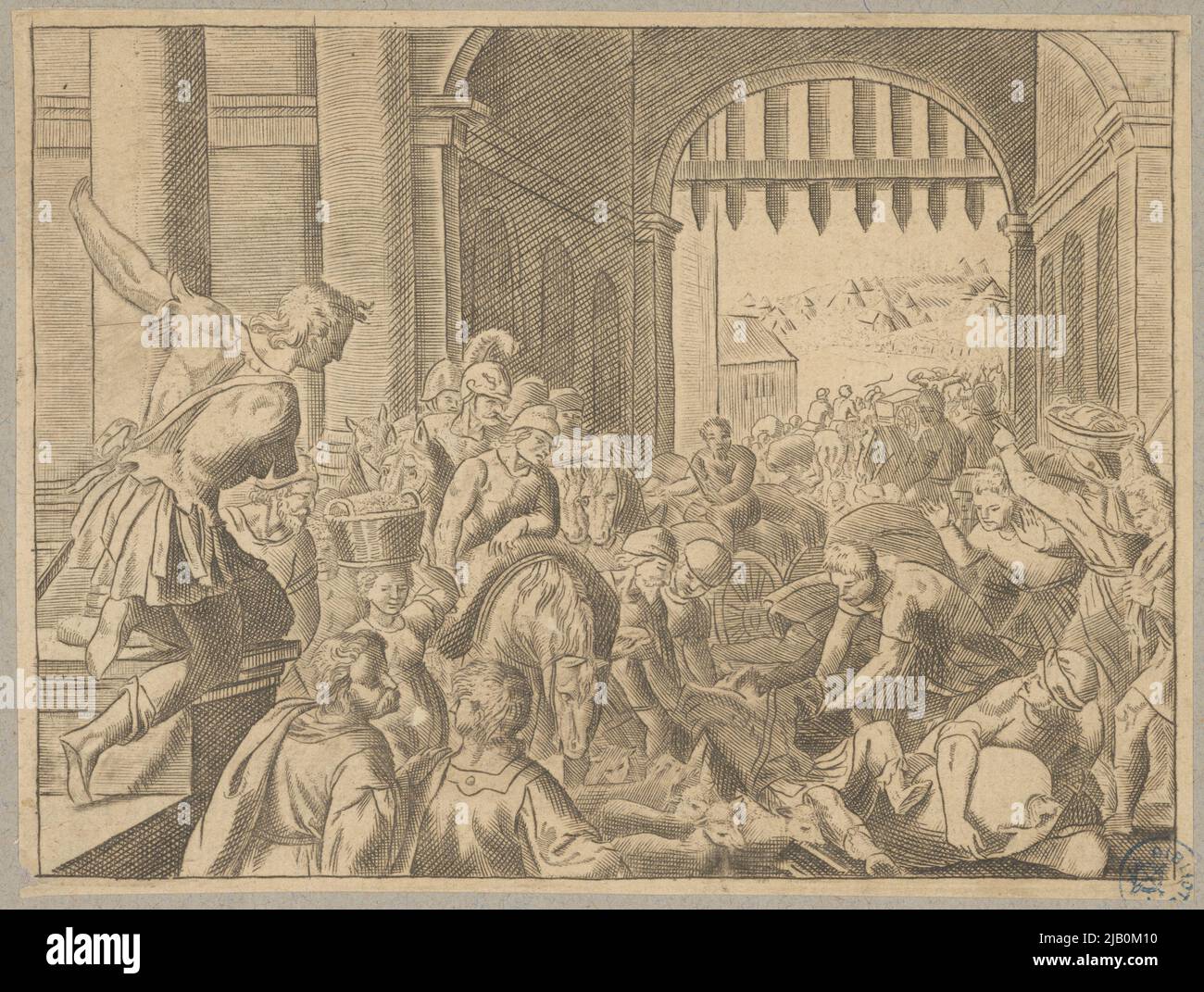 Una escena del Antiguo Testamento Tempesta, Antonio (1555 1630) Foto de stock